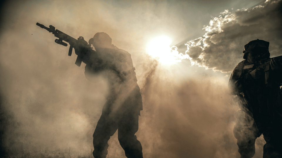 US marines using thermal in smoke