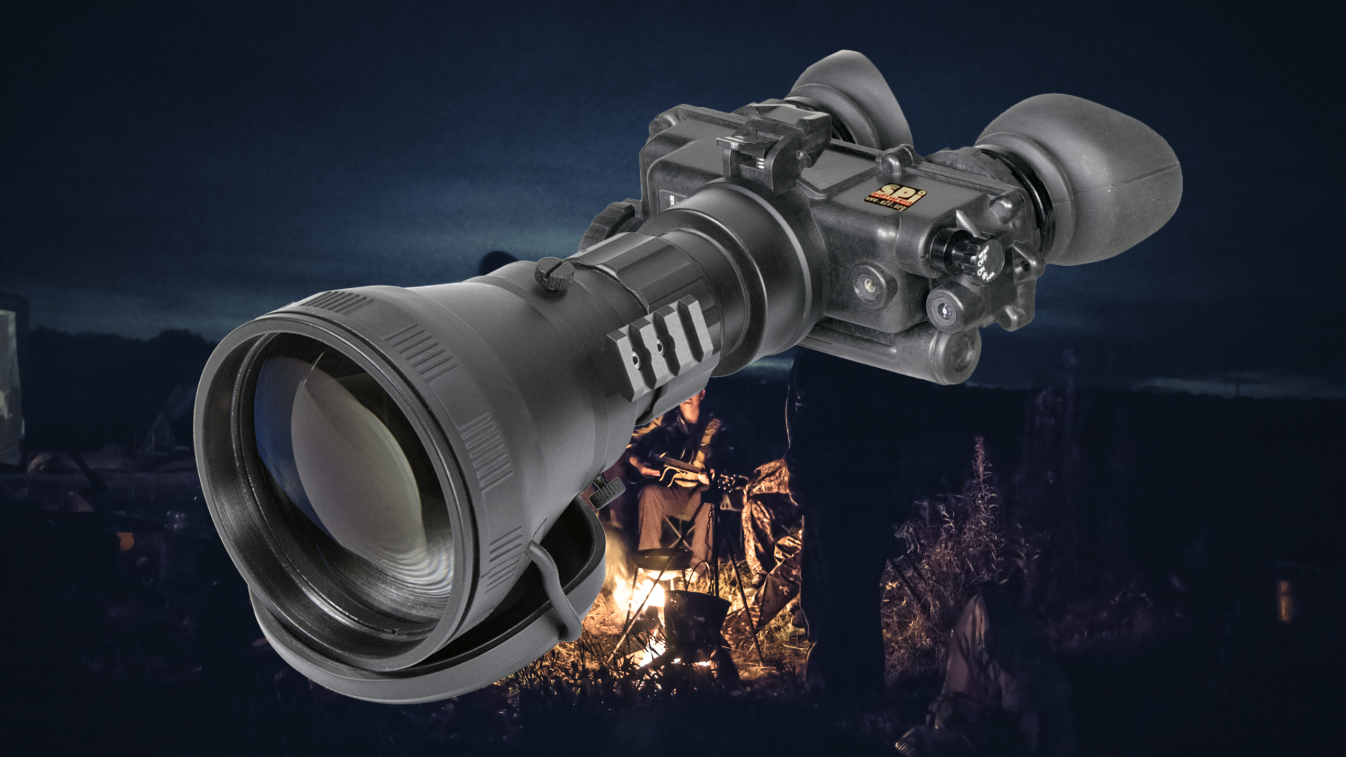 binoculars with long range infrared illuminator