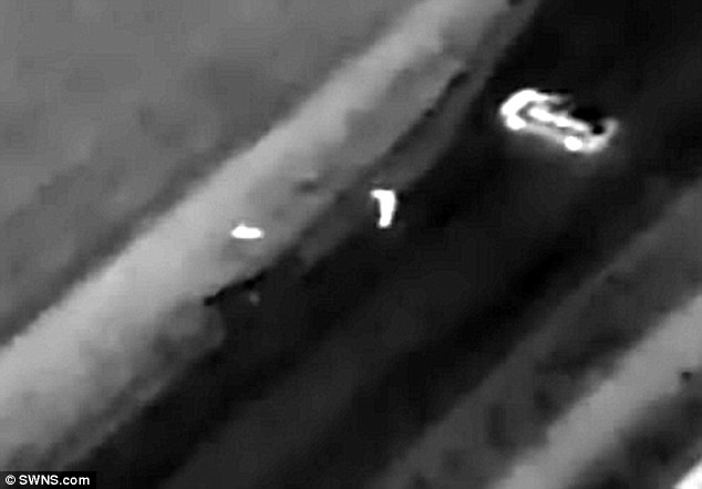 thermal drone finds man freezing in ditch