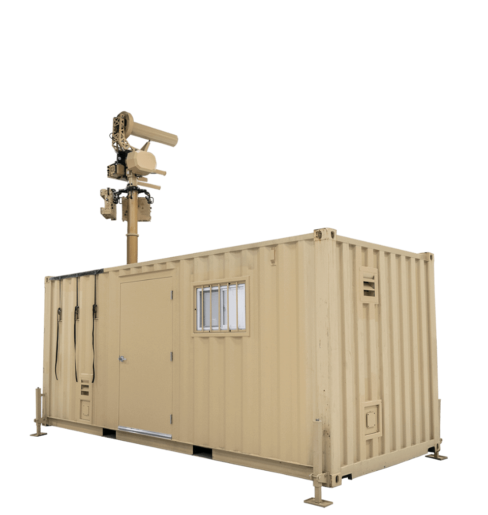 shipping container with auds system 